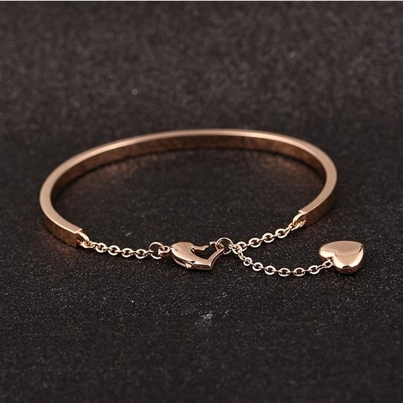Jewelry - Women's 18k RGP As Long As Love Cuff Bracelet